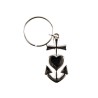 Porte-clés Croix de Camargue en métal argenté – Hauteur 4,5 cm