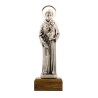 Statue en métal sur socle bois de Saint Antoine, Hauteur 11 cm.