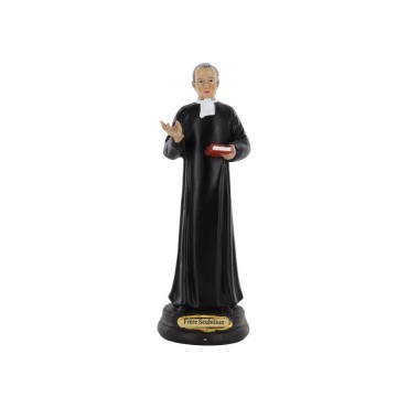 Statue resine peinte a la main du Frere Scubilion H. 17 cm