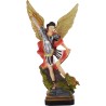 Statue en resine peinte a la main de saint Michel. H. 30 cm