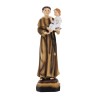 Statue en resine peinte a la main de saint Antoine de Padoue. H. 20 cm