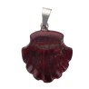 Pendentif coquille Saint Jacques de compostelle en pierre naturelle ou synthetique Ø  2 cm. LOT DE 10 ASSORTIS