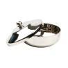 Navette pour encens avec couvercle hauteur 3 cm, Ø 8 cm.