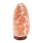 Lampe de sel de l´Himalaya sur socle en bois avec cordon et ampoule livree en boite individuelle 3 - 5 kg