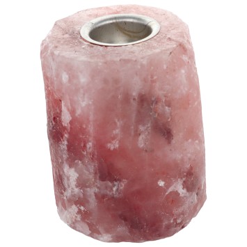 Brûle parfum en sel de l´Himalaya naturel livrée en boite individuelle Hauteur 12 cm, vendu sans bougie.