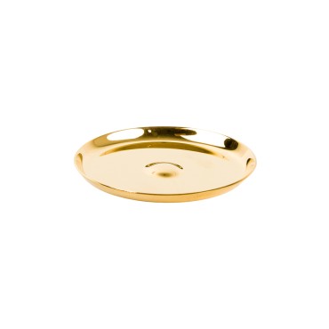 Patene petite en laiton couleur doree lisse Ø 7 cm.