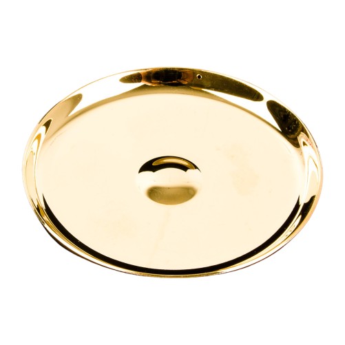 Patene petite en laiton couleur doree lisse Ø 7 cm.