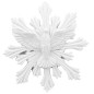 Cadre blanc en resine a suspendre de l Esprit Saint H. 11 cm.