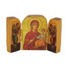 Triptyque en bois grave image classique H.5 x 7.5 cm, divers modeles, vendus en assortiment.