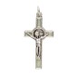 Croix de cou de Saint Benoît en métal argenté, émaillée – Hauteur 4 cm Plusieurs couleurs.