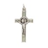 Croix de cou de Saint Benoît en métal argenté, émaillée – Hauteur 4 cm Plusieurs couleurs.
