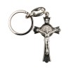 Porte-clés croix de saint Benoit H. 5 cm double face.