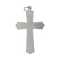 Croix de cou avec Christ en métal couleur argentée H. 4.5 cm