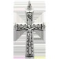 Croix de cou avec Christ en métal couleur argentée H. 4.5 cm