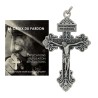 Croix en metal du Pardon Americaine texte en Francais avec notice.