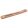 Brûle encens pour bâtonnets en bois imprimé fleur. Longueur 26 x3.5 cm. BOITE DE 4.