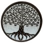 Brule encens pour batonnets en steatite arbre de vie racine, Ø 9.8 cm. Livre en boite individuelle.