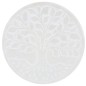 Brûle-encens pour bâtonnets en sélénite Arbre de Vie Racine, Ø 9,8 cm. Livré en boîte individuelle.