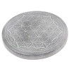 Brûle-encens pour bâtonnets en stéatite décoré Fleur de Vie, Ø 9,8 cm. Livré en boîte individuelle.