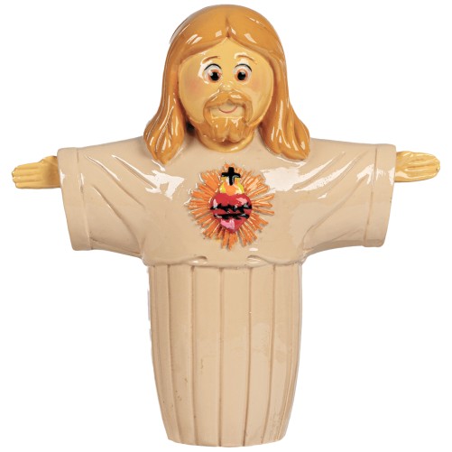 Statue enfantine du Christ Rédempteur, H. 9 cm.