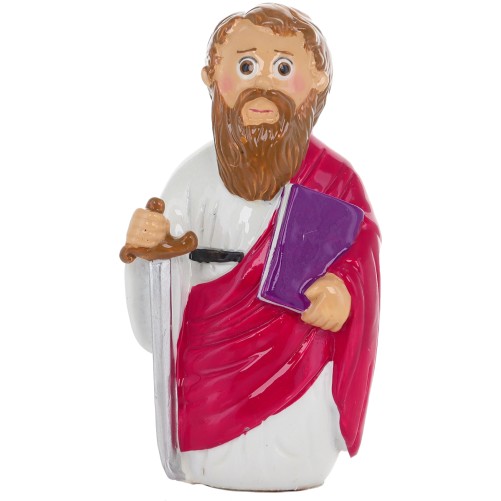 Statue enfantine de Saint Paul, H. 9 cm.