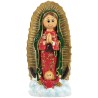 Statue enfantine de Notre Dame de Guadalupe, H. 10.cm.