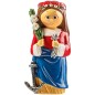Statue enfantine en resine de Sainte Philomene, H. 10 cm