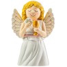 Statue enfantine Ange rose communiante,  H.10 cm