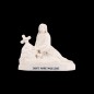 Statue Marie. Madeleine couchee blanche H.12 L. 14 cm