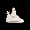 Statue Marie. Madeleine couchee blanche H.12 L. 14 cm