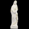 Statue Marie Madeleine 15 cm blanche avec filet dore