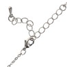 Collier avec chaine et croix H. 3 cm en laiton de couleur argentée. L 40 cm. Existe de différentes couleurs.