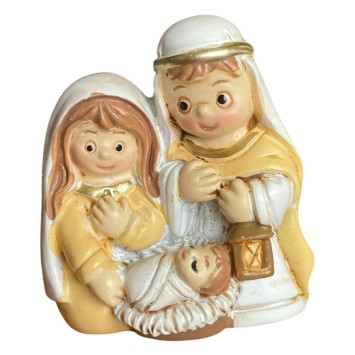 Nativité enfantine magnétique H. 5 cm. SERIE DE 4 ASSORTIES.