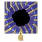 Bracelet sur élastique grains rond en verre Ø 6 mm avec médaille de la V. Miraculeuse de couleur dorée. Différentes couleurs