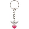 Porte-cl-eacute-s ange en acrylique H- 2-5 cm- LOT DE 5 ANGES DE COULEURS ASSORTIS-