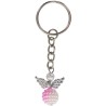 Porte-cl-eacute-s ange en acrylique H- 2-5 cm- LOT DE 5 ANGES DE COULEURS ASSORTIS-