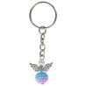 Porte-cl-eacute-s ange en acrylique H- 2-5 cm- LOT DE 5 ANGES DE COULEURS ASSORTIS-