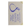 Bloc-notes en tissus, brodé de fil couleur or H. 14 x 8,5 cm. Mont Sainte Odile