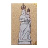 Bloc-notes en tissus- brodé de fil couleur or H- 14 x 8-5 cm- Notre Dame de Pancheraccia