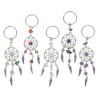 Porte-cles style attrappe reve avec pierre, LOT DE 5 ASSORTIS