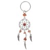 Porte-cles style attrappe reve avec pierre, LOT DE 5 ASSORTIS