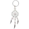 Porte-cles style attrappe reve avec pierre, LOT DE 5 ASSORTIS