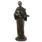 Statue de saint Antoine en bronze à froid, hauteur 26 cm.