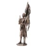 Statue de Jeanne d’Arc en bronze coulé à froid, hauteur 38 cm.