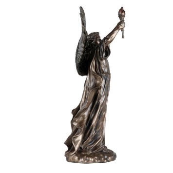 Statue bronze coulé à froid de l'archange Jophiel, H. 35 cm