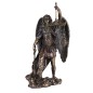 Statue bronze coulé à froid de saint Michel avec la balance, H. 28 cm