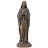 Statue de Notre-Dame de Lourdes en bronze coulé à froid, hauteur 20 cm.