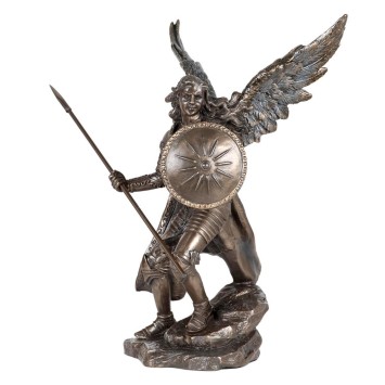 Statue bronze coulé à froid saint Raphaël, H. 24 cm
