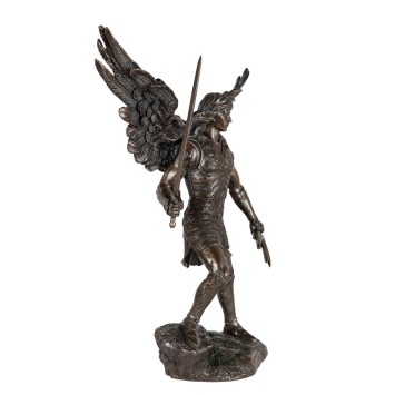 Statue bronze coulé à froid de l'archange Remiel,  H. 28 cm