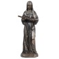 Statue de sainte Rita en bronze coulé à froid, hauteur 21 cm.